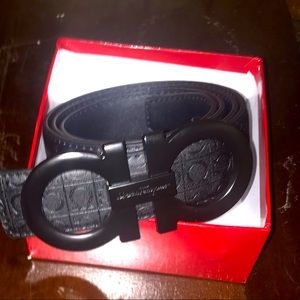 Pre-Owned Black Salvatore Ferragamo Belt